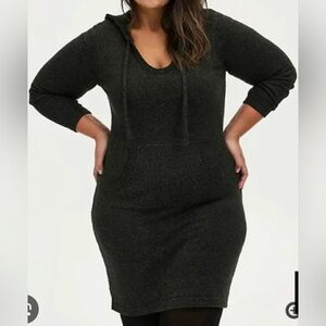 Torrid Sweater Hoodie Mini Dress